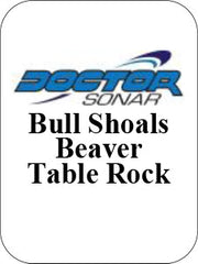 Bull Shoals - Table Rock - Beaver lake Lowrance map chip