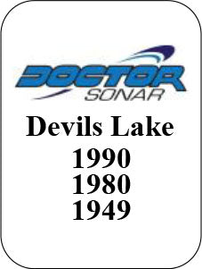 Devils Lake History on one map chip - For Lowrance Touch Screens only